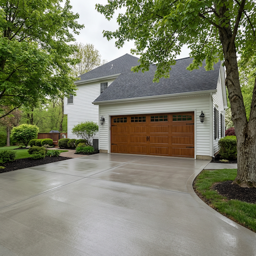 Concrete driveway installation with proper base preparation in Kinnelon, NJ