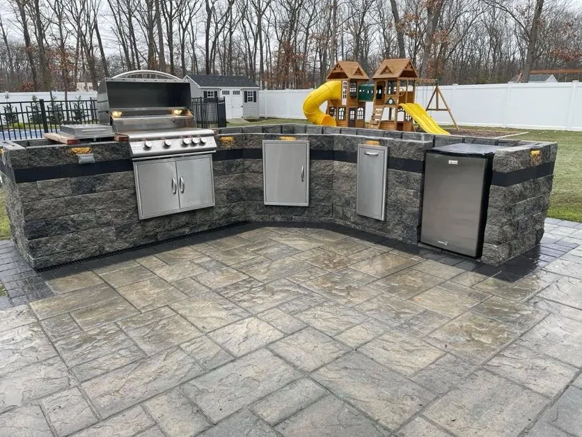Outdoor kitchen installation in Montclair, Essex County, NJ by Masonry Pro Construction