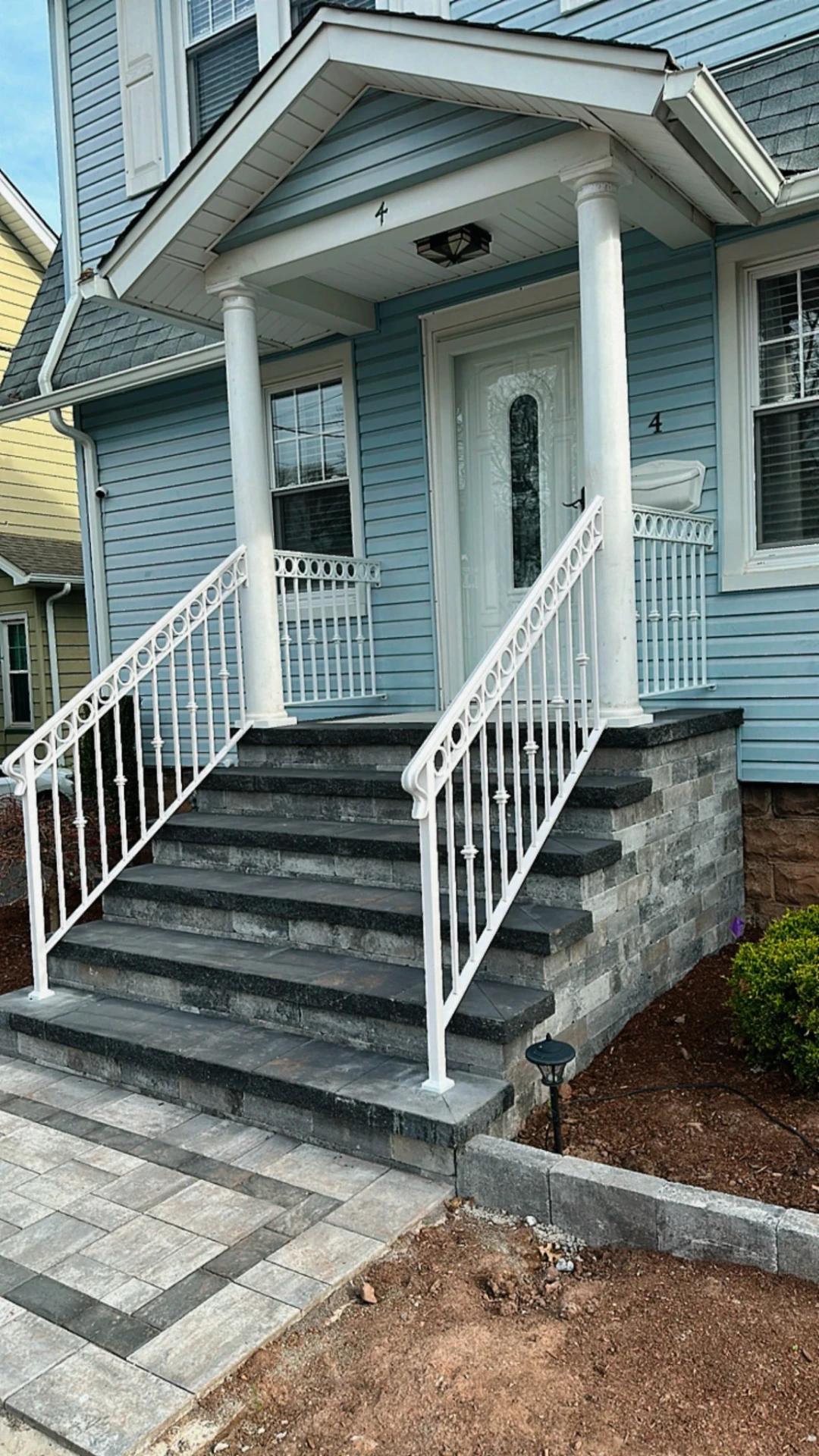 Historic stoop architecture in North Jersey